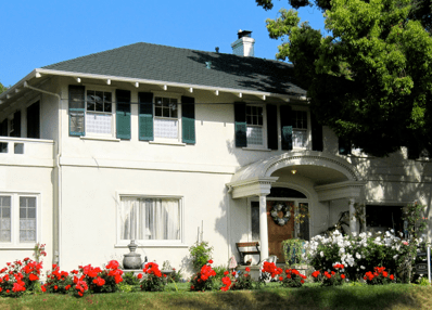 Rose Tree Cottage is located in one of Pasadena's historical homes.