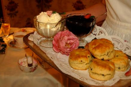The scent of freshly baked scones fill the air as you walk into Rose Tree Cottage