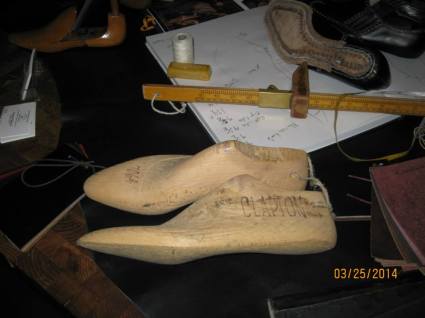 Eric Clapton's last. A fine foot indeed! Foster & Son.