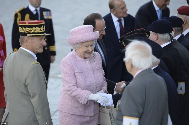 The Queen meets with D-Day Veterans