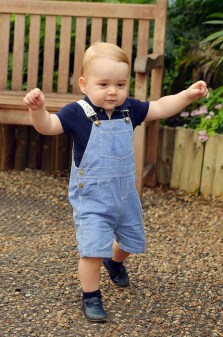 Charging about the palace....Baby George is ONE today!