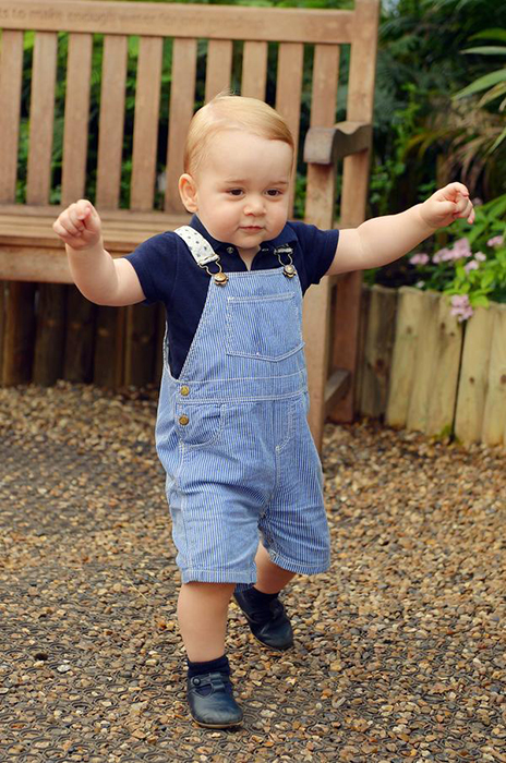 Charging about the palace....Baby George is ONE today!