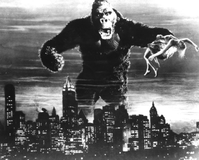 King Kong captures Fay Wray in 1933 classic.