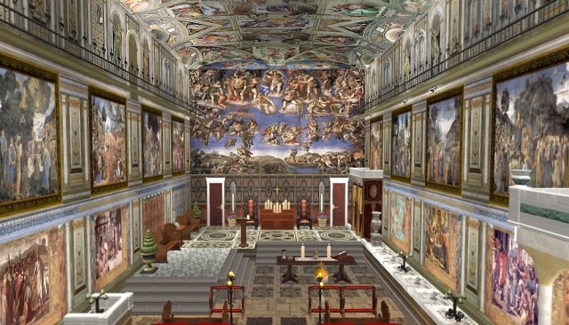The room where every knew pope is chosen...can now be rented out for special events.