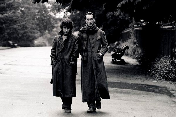 Richard E Grant wears the now iconic Andrea Galer jacket