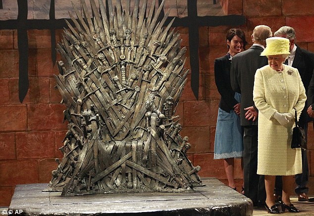 The Queen visits Game of Thrones set