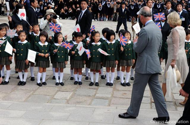 The Prince of Wales and The Duchess of Cornwall visit Japan in October 2008