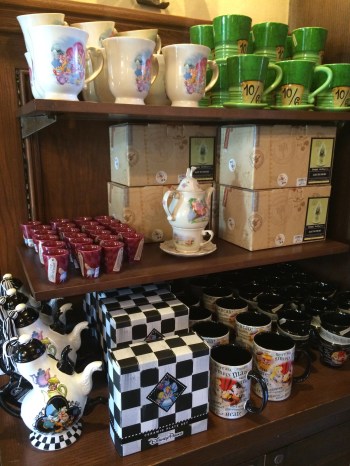 Alice in Wonderland teatime display.